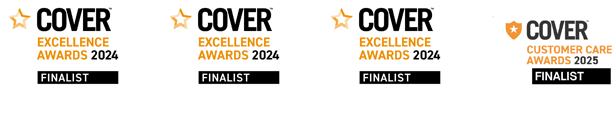 Cover Excellence Awards 2024 Finalist Badges
